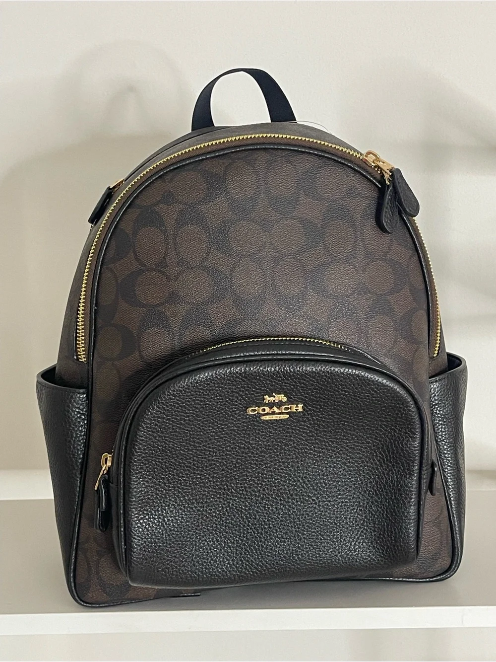 Coach Signature Brown Backpack